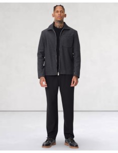 Veste effet daim classe noire