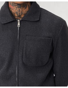 Veste effet daim classe noire 2