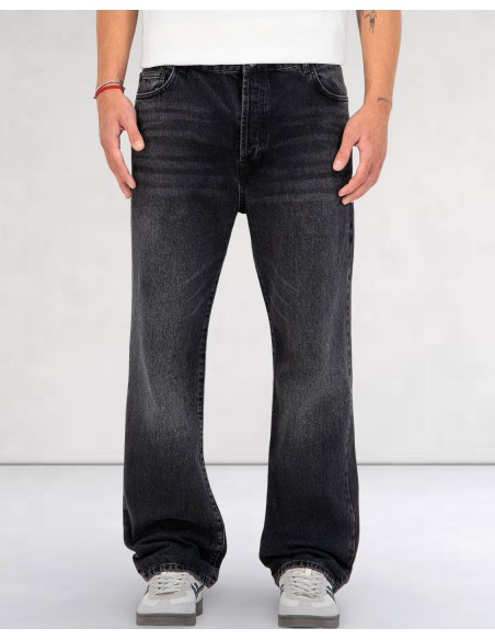 Jeans straight fit noir