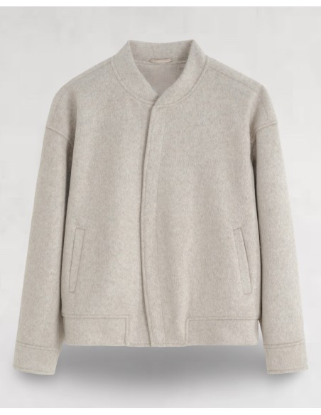 VESTE BEIGE COUPE "JAPAN" MELANGE DE LAINE