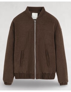 VESTE ÉPAISSE CÔTELÉE MARRON 2