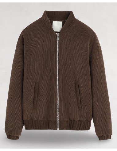VESTE ÉPAISSE CÔTELÉE MARRON