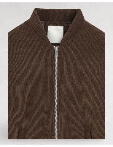 VESTE ÉPAISSE CÔTELÉE MARRON