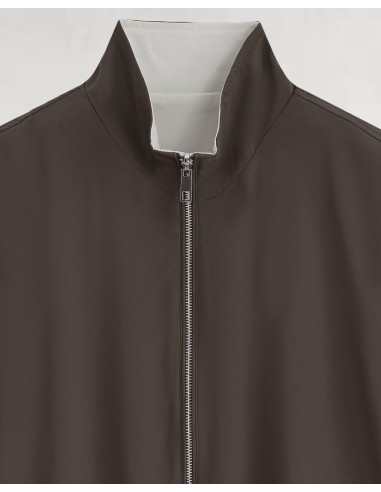 VESTE SANS MANCHE RÉVERSIBLE MARRON...