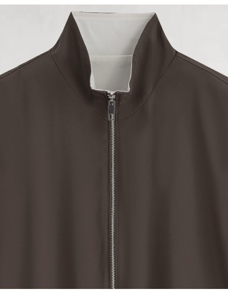 VESTE SANS MANCHE RÉVERSIBLE MARRON BEIGE