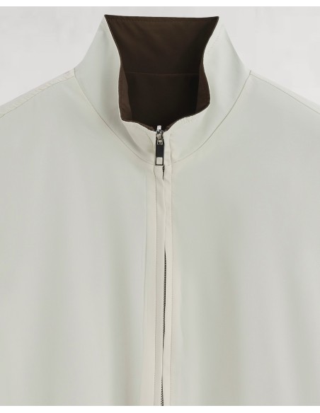 VESTE SANS MANCHE RÉVERSIBLE MARRON BEIGE