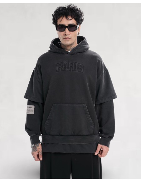 Hoodie "Urban Sleeve" noir