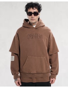 Hoodie "Urban Sleeve" marron 2