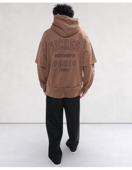 Hoodie "Urban Sleeve" marron