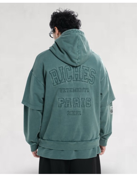 Hoodie "Urban Sleeve" vert