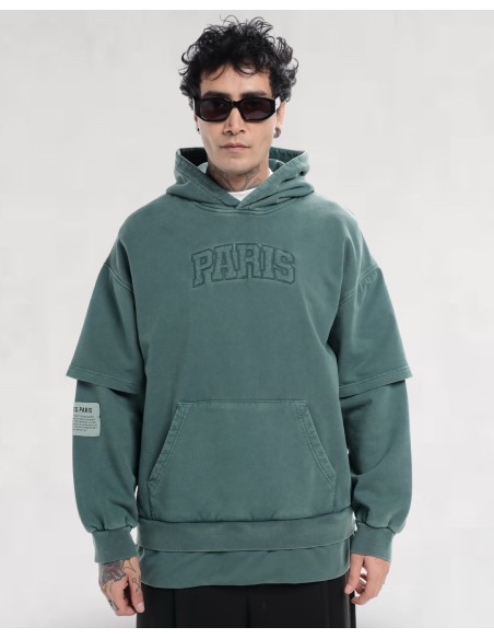 Hoodie "Urban Sleeve" vert