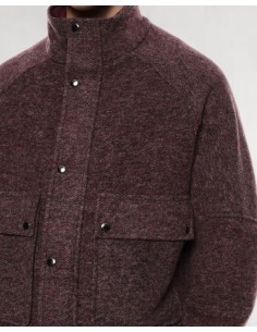 Veste boxy premium bordeaux 2