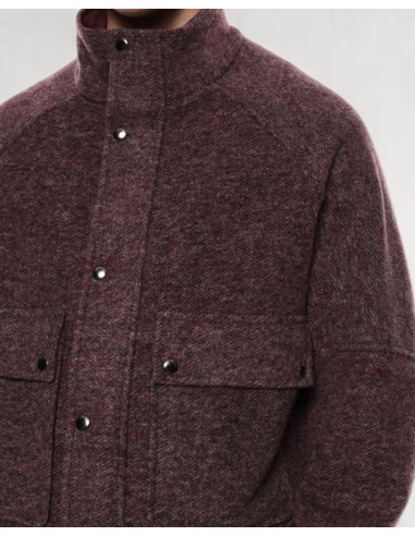 Veste boxy premium bordeaux