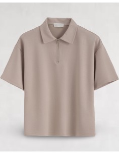 ENSEMBLE PANTALON ET T-SHIRT ZIP BEIGE 2