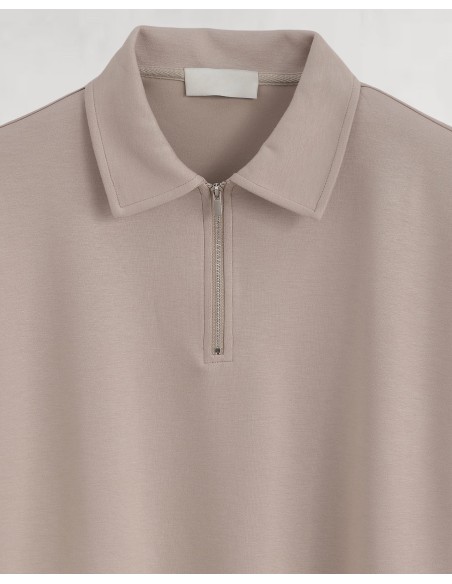 ENSEMBLE PANTALON ET T-SHIRT ZIP BEIGE