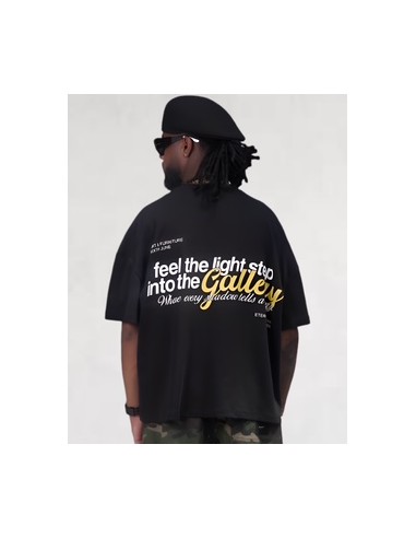 T-shirt "Feel the light" noir