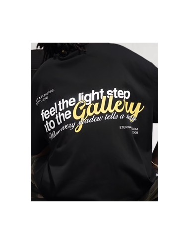 T-shirt "Feel the light" noir