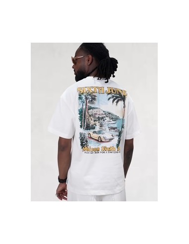 T-shirt "Cost back" blanc