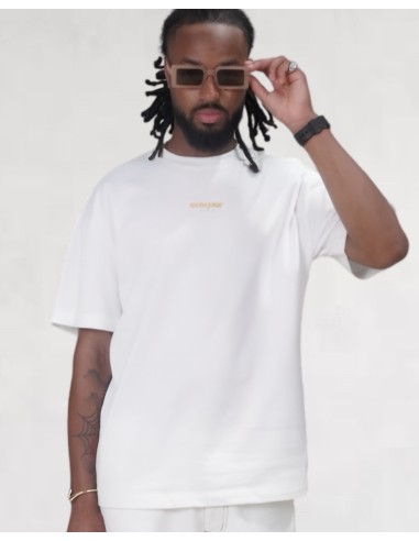 T-shirt "Cost back" blanc