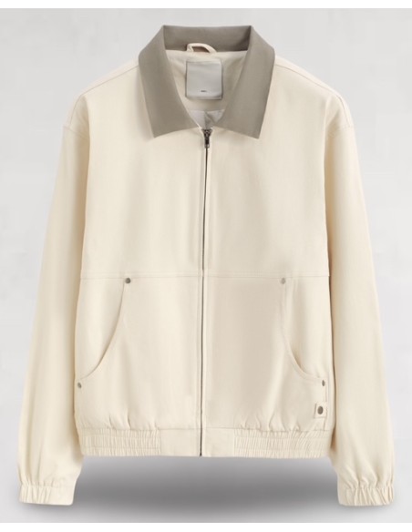 VESTE BEIGE COL CHEMISE