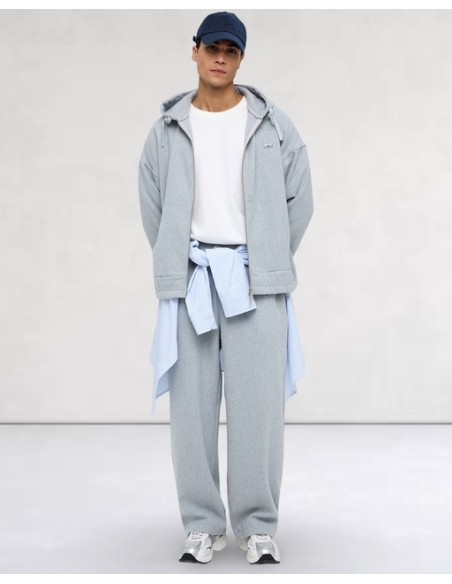 Pantalon Loose effet cachemire gris