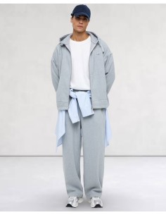 Veste Loose effet cachemir gris