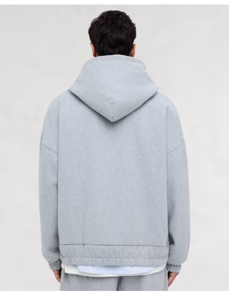 Veste Loose effet cachemir gris