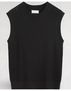 Débardeur grosse maille noir