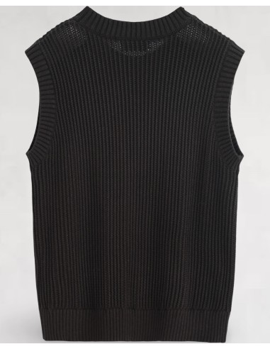 Débardeur grosse maille noir