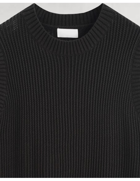 Débardeur grosse maille noir