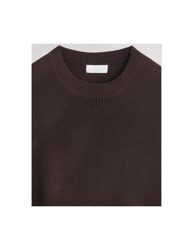 Pull en maille sans manche marron