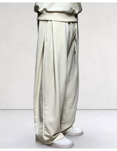 Jogging loose à pince beige