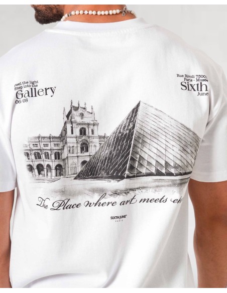 T-shirt "Louvre" blanc