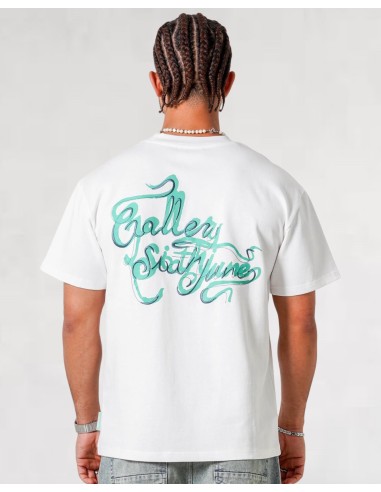 T-shirt "Gallery Brush" regular blanc