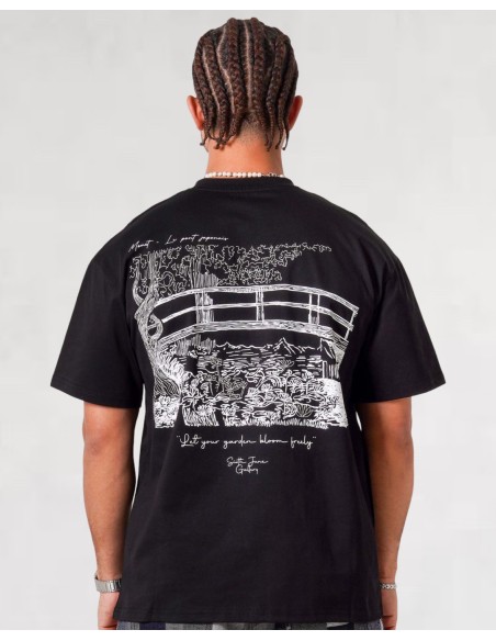 T-shirt "Monet Gallery" regular noir