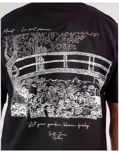 T-shirt "Monet Gallery" regular noir
