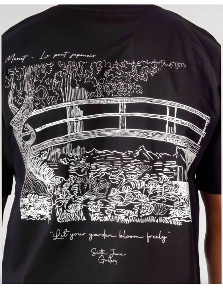 T-shirt "Monet Gallery" regular noir