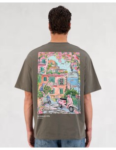 T-shirt "Dolce Vita" khaki