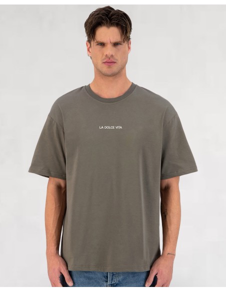 T-shirt "Dolce Vita" khaki