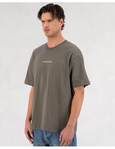 T-shirt "Dolce Vita" khaki