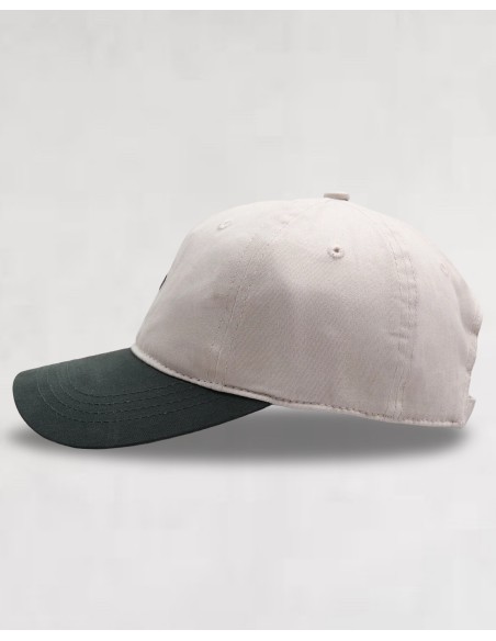 CASQUETTE AJUSTABLE GRIS VERT LOGO DISTORTED