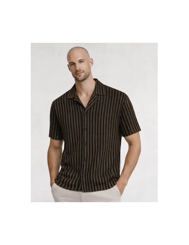 Chemisette en maille marron