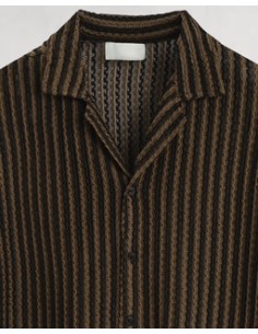 Chemisette en maille marron 2