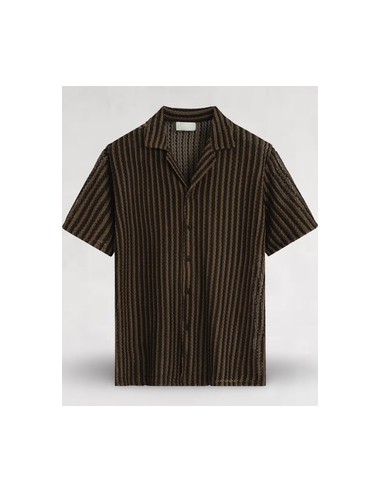 Chemisette en maille marron