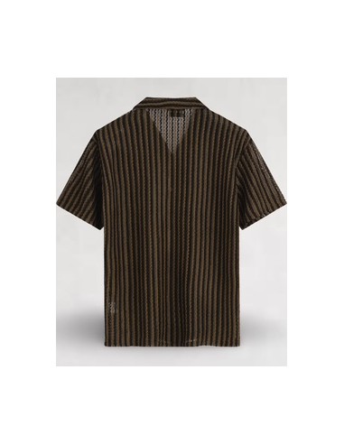 Chemisette en maille marron