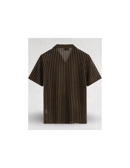 Chemisette en maille marron