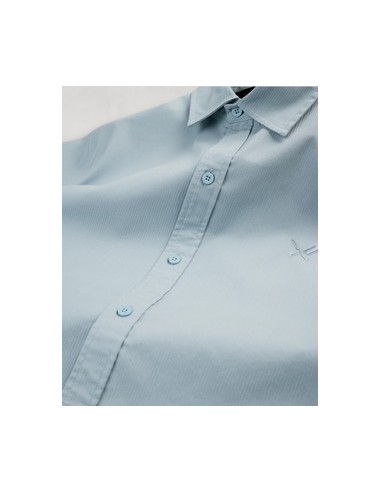 Chemise boxy manches courtes vert d'eau