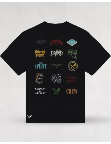 T-shirt "Vintage Wallpaper" noir