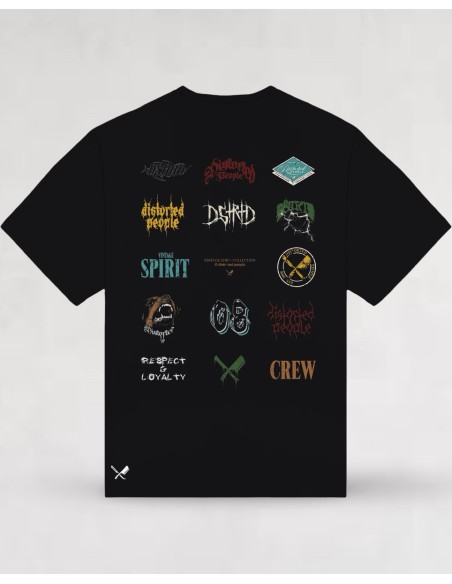 T-shirt "Vintage Wallpaper" noir