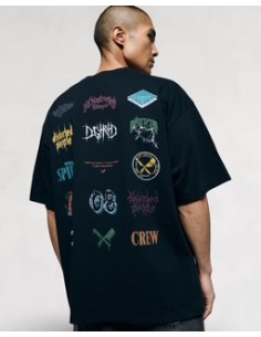 T-shirt "Vintage Wallpaper" noir 2